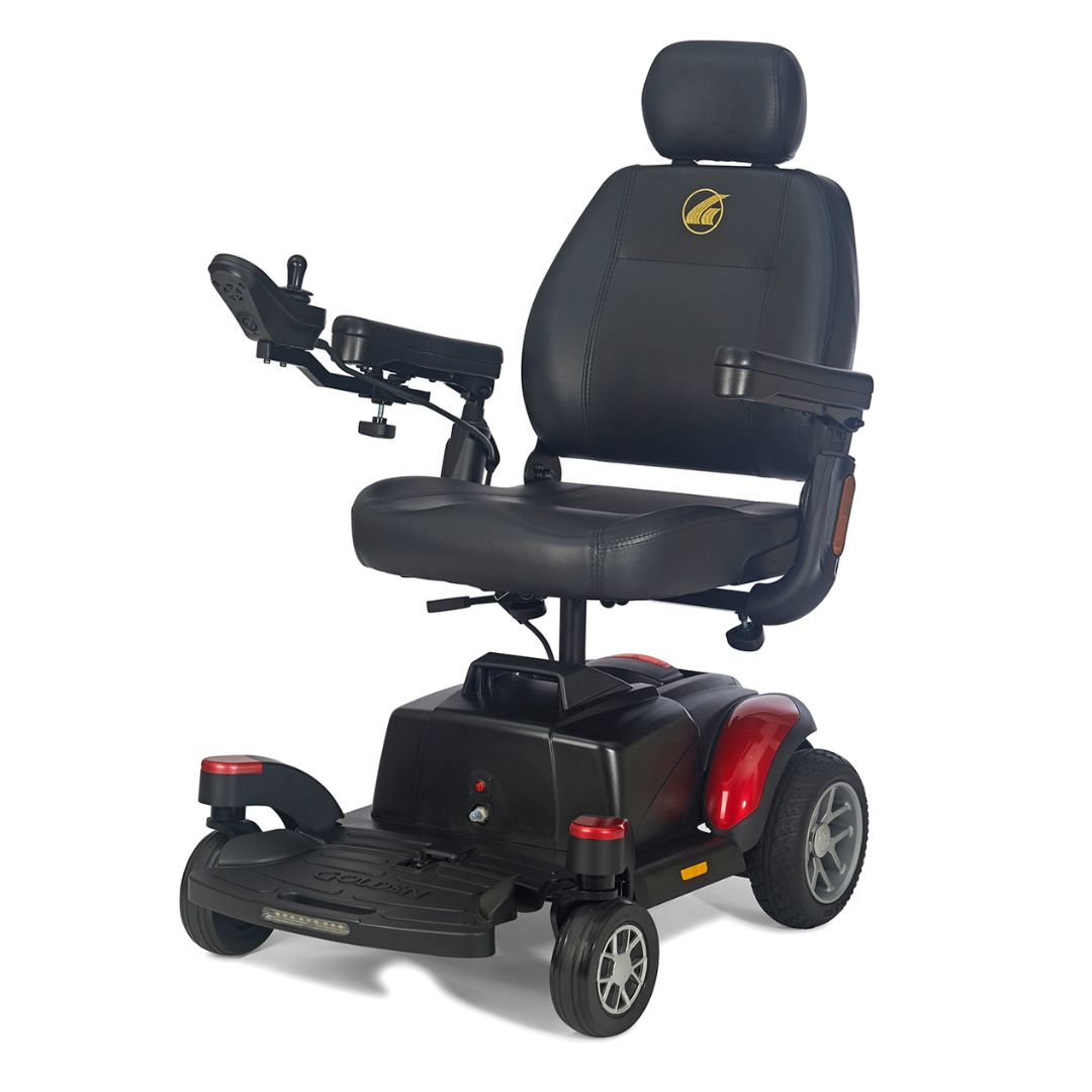 buzzabout power chair front angle view