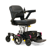 Golden Carryon Power wheelchair in pink thumbnail